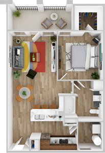 A2 - One Bedroom / One Bath*
