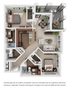 B1 - Two Bedroom / Two Bath*